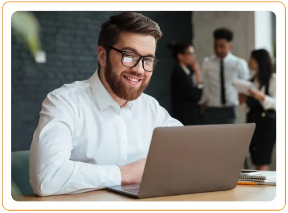 Developer working on a laptop