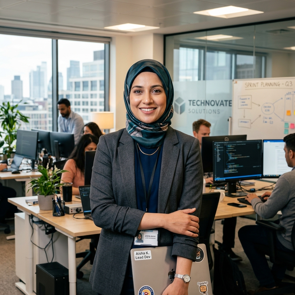 Aisha Khan, Lead Developer at CloudScalers